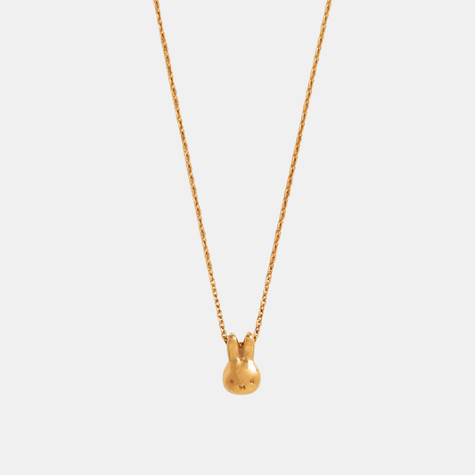 Gold Miffy Head Necklace