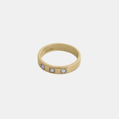 Gold Triple Opal Ring
