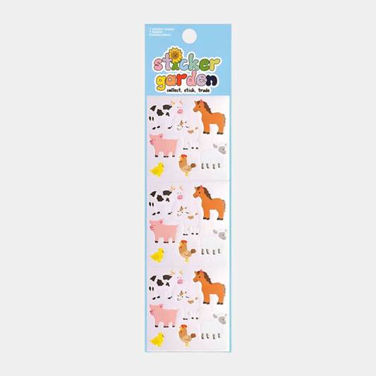 Farm Animals Sticker Sheet