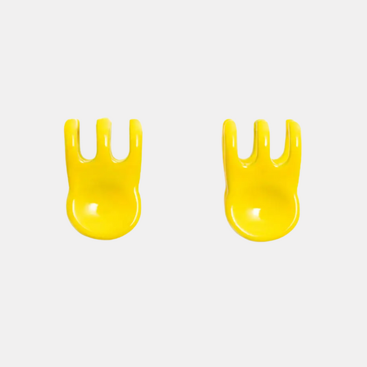 Yellow Mini Claw Clip Earrings