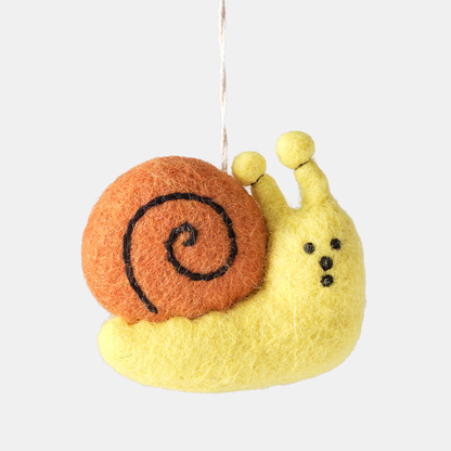 Snail Hanging Felt Ornament