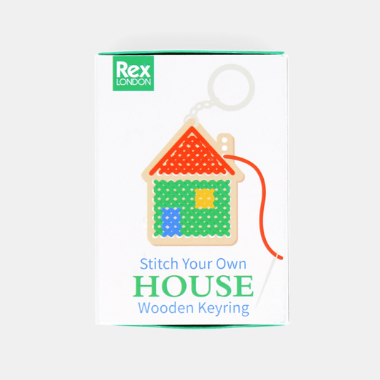 Stitch Your Own House Wooden Keyring Kit