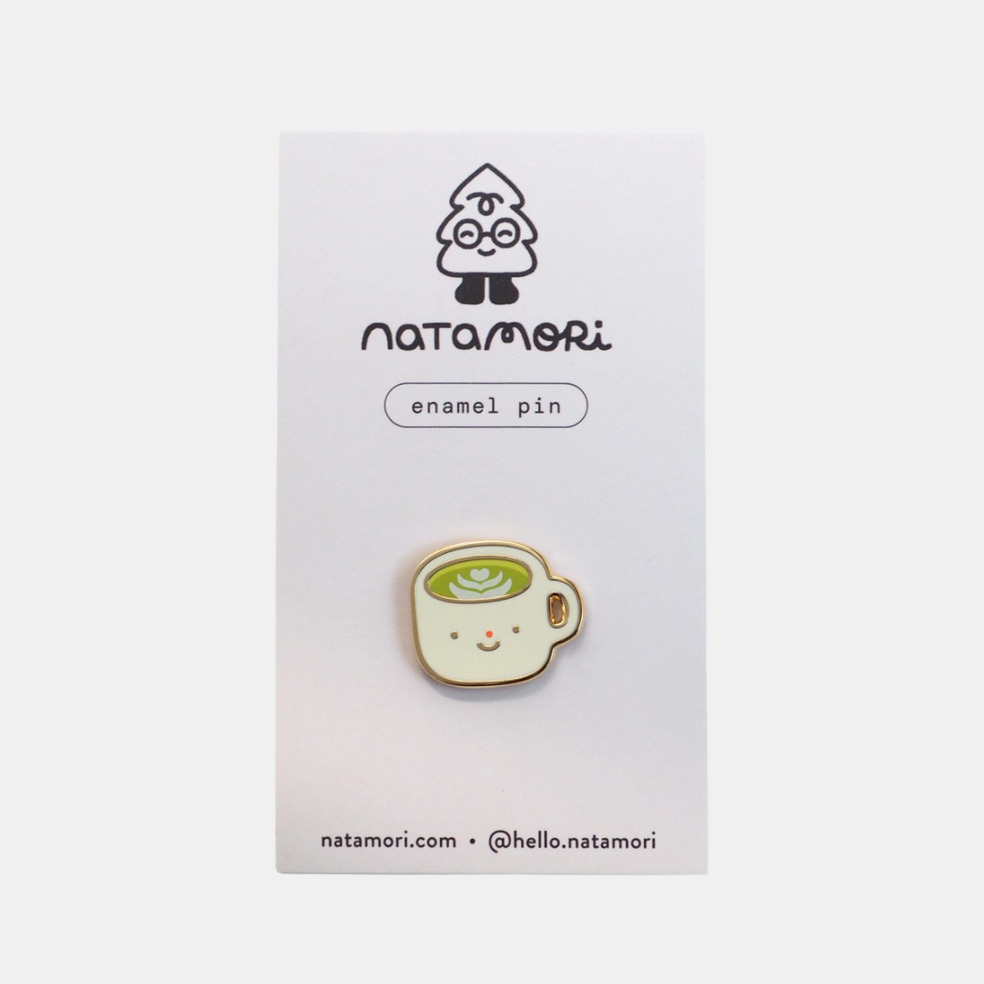 Matcha Latte Enamel Pin