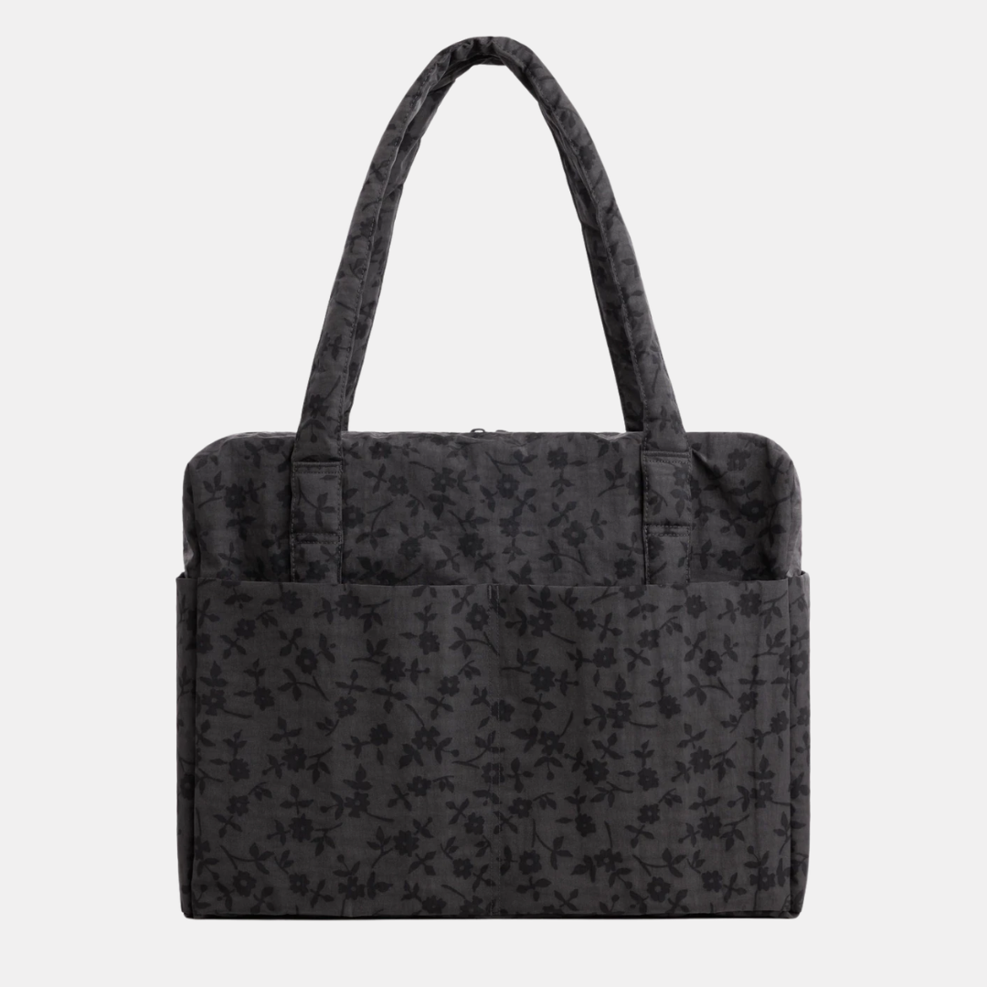 Charcoal Ditsy Floral Cloud Carry-On