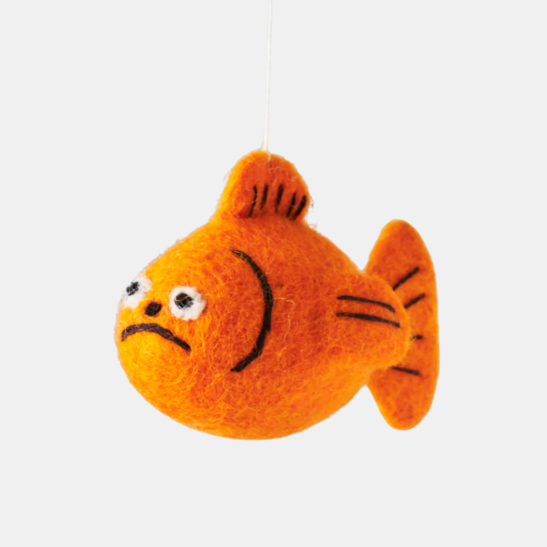 Goldfish Hanging Felt Ornament