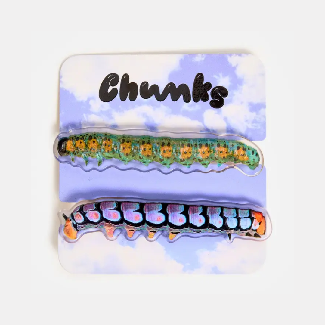 Caterpillar Hair Clip Set