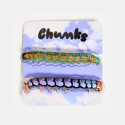 Caterpillar Hair Clip Set