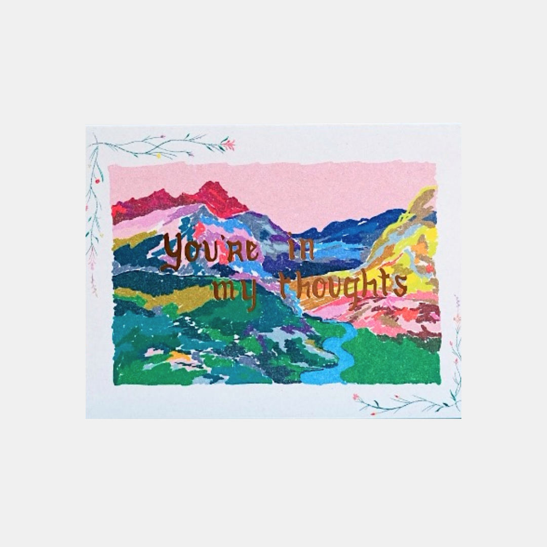 You're In My Thoughts Landscape Card