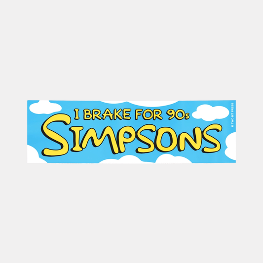 I Brake for Springfield Bumper Sticker