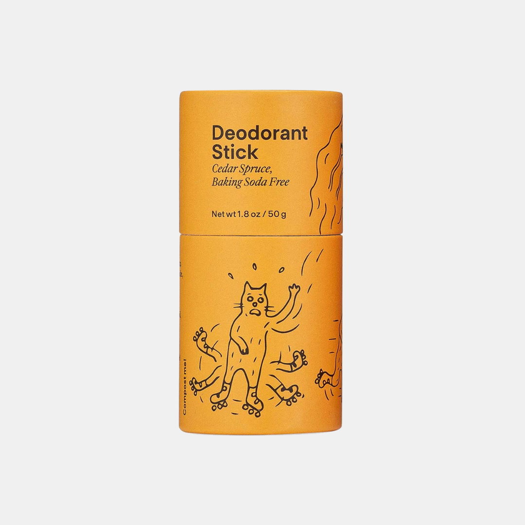 Cedar Spruce Baking Soda Free Deodorant Stick