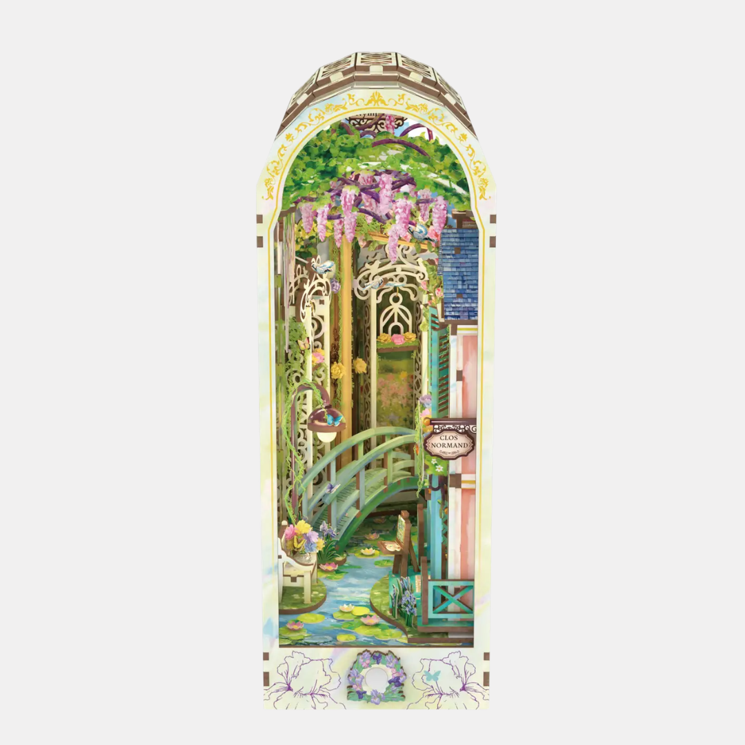 Giverny Garden Book Nook DIY Miniature Kit
