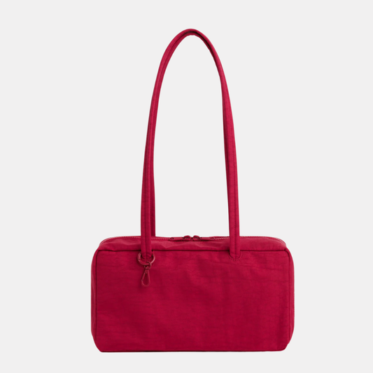 Cherry Nylon Bowler Bag