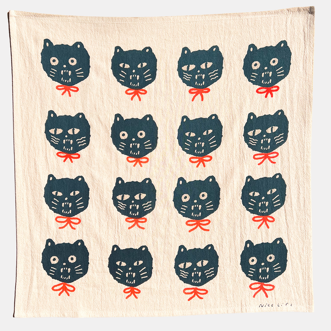 Bad Cats Tea Towel