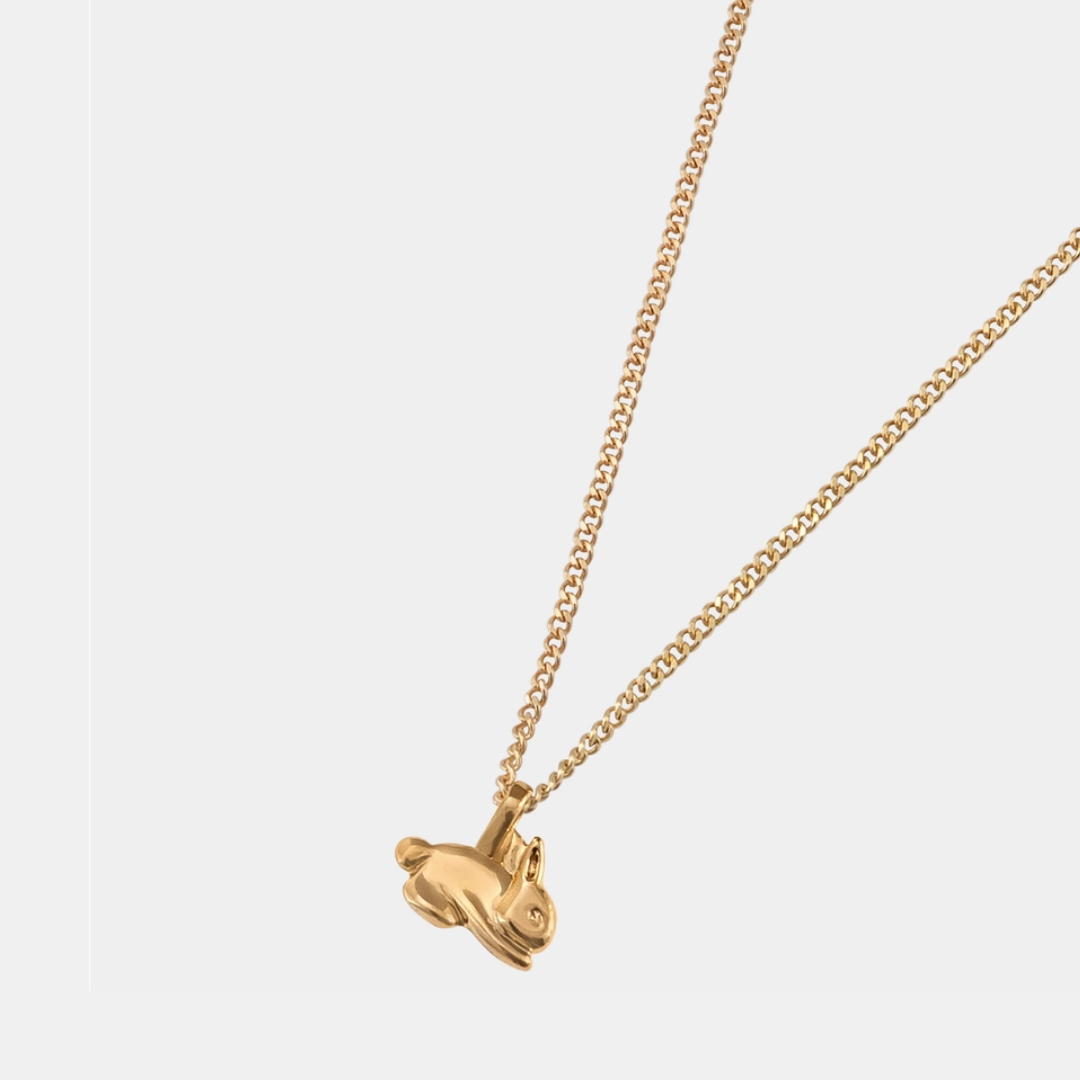 Gold Bunny Necklace