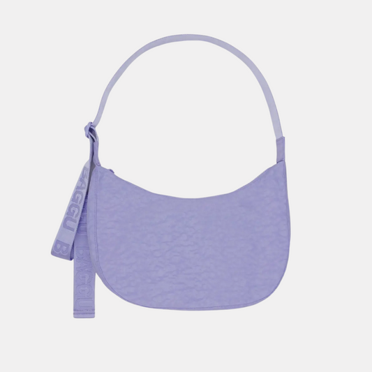 Wisteria Medium Nylon Crescent Bag