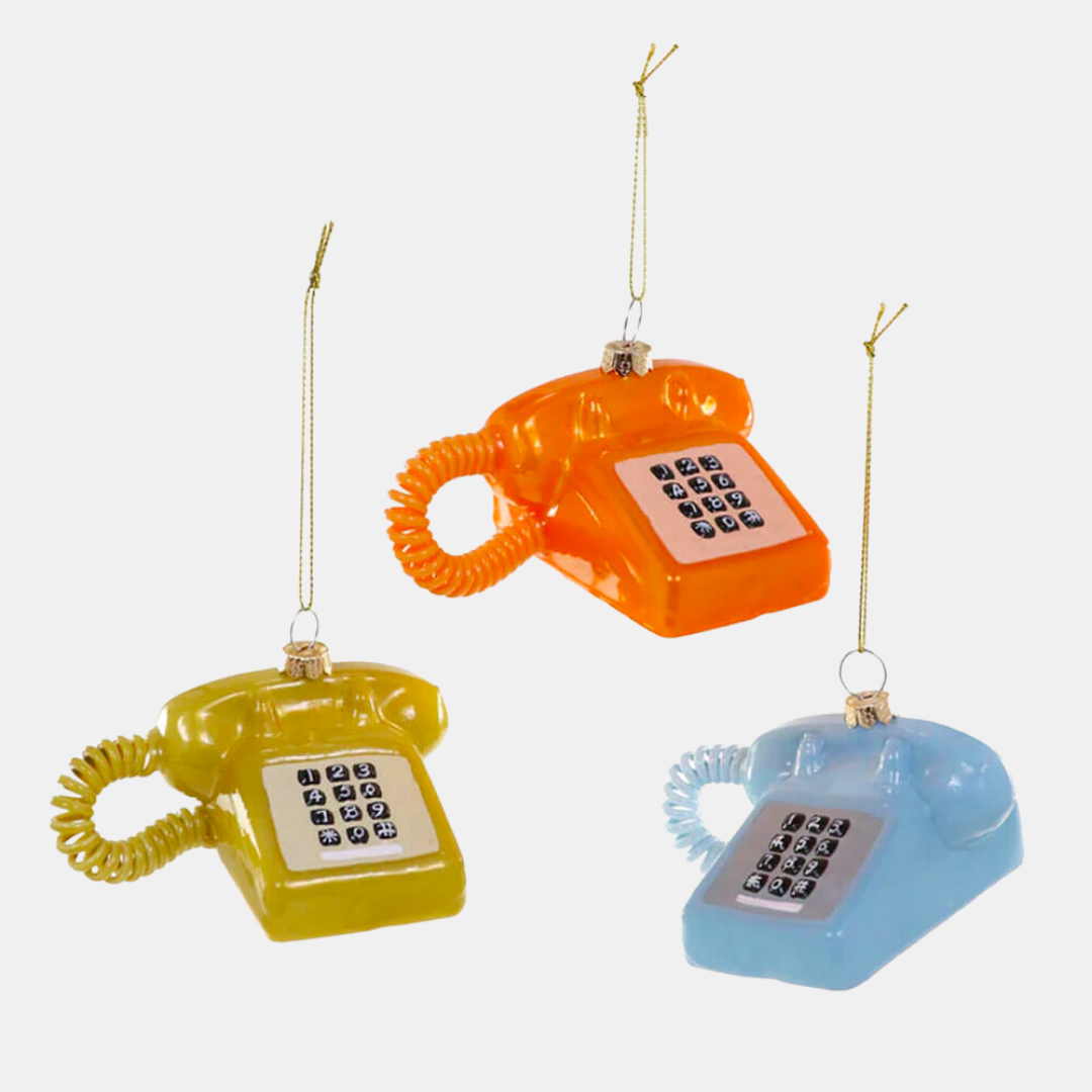 Retro Telephone Ornament