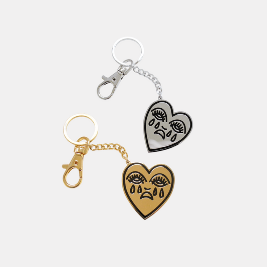 Crying Heart Keychain