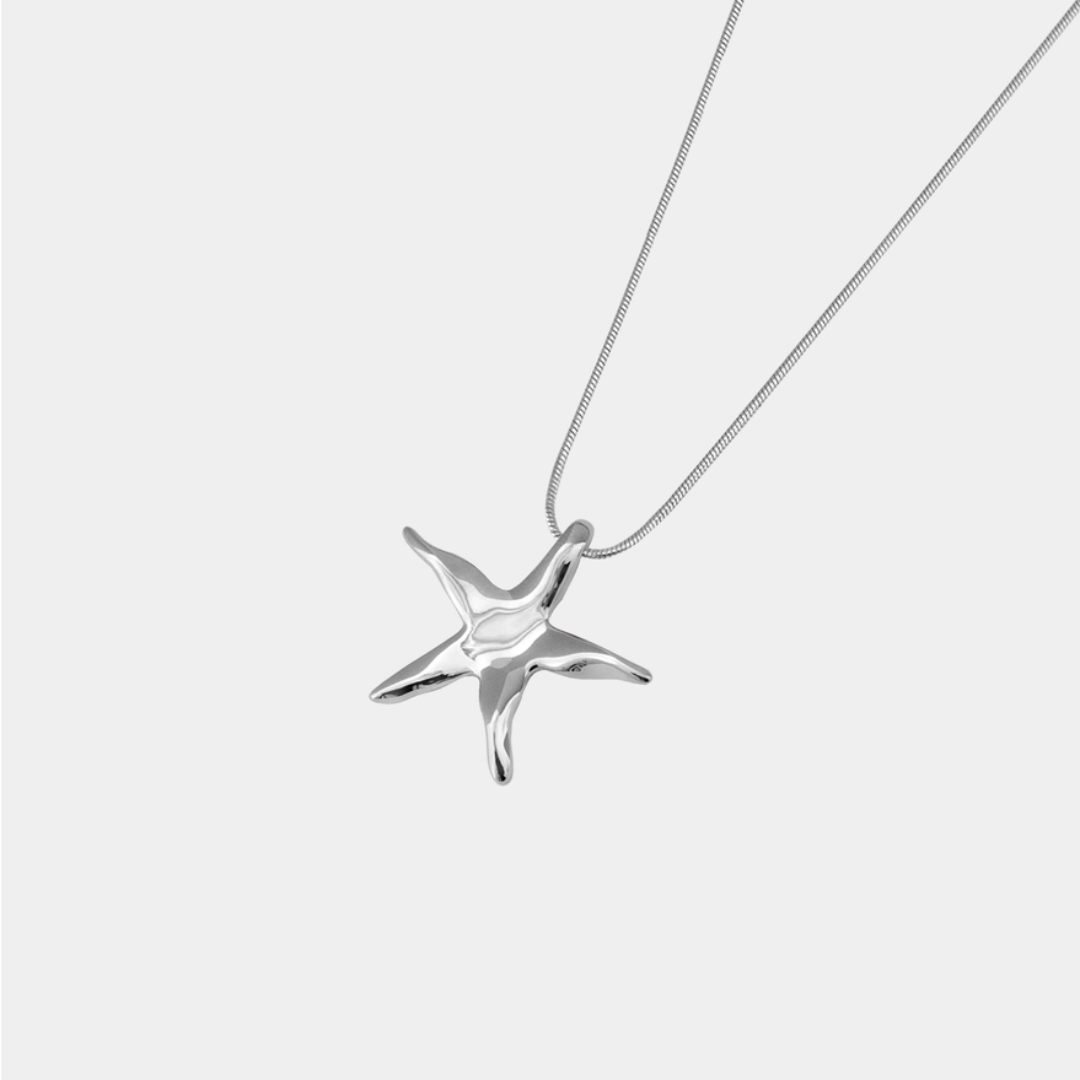 Silver Estelle Star Necklace