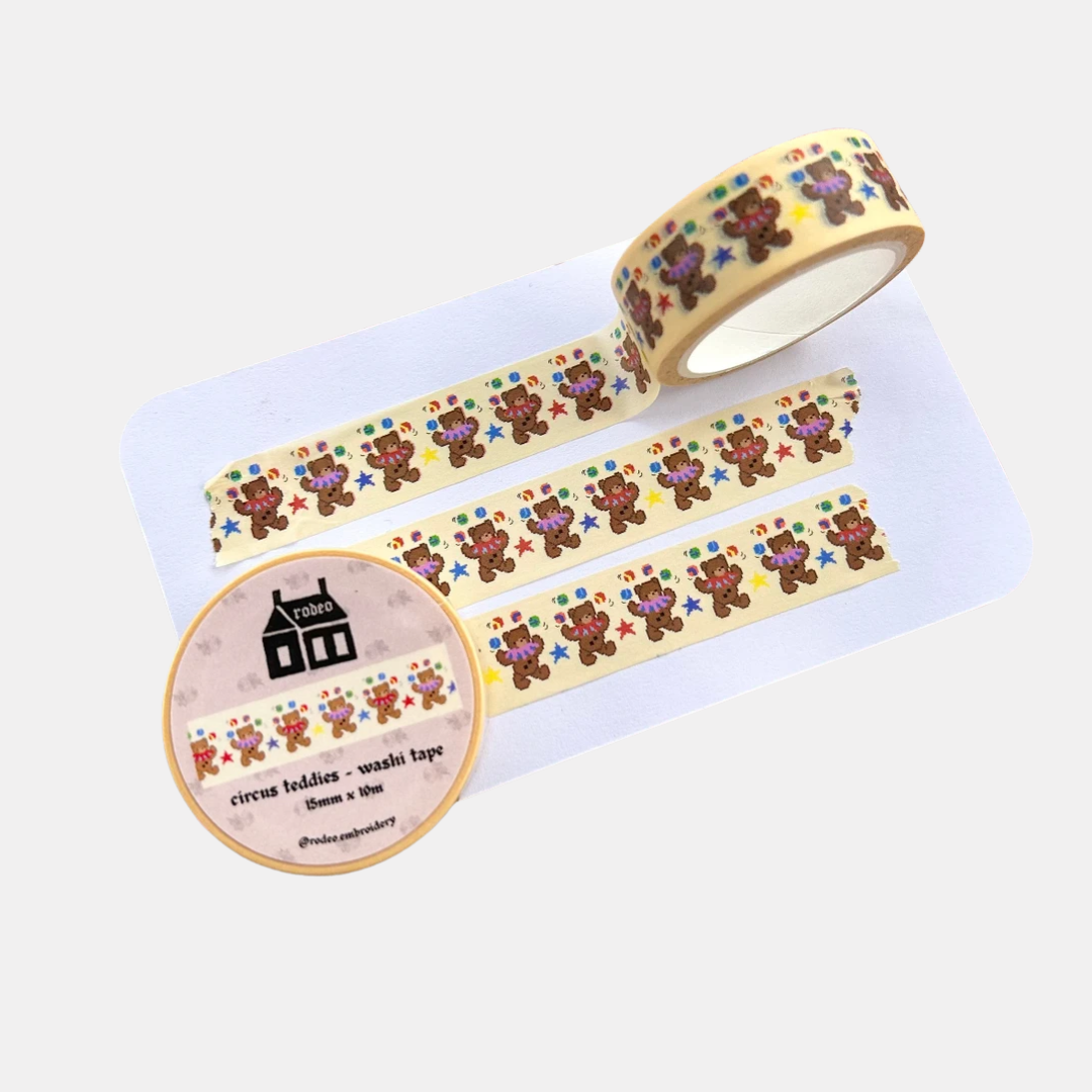 Circus Teddies Washi Tape