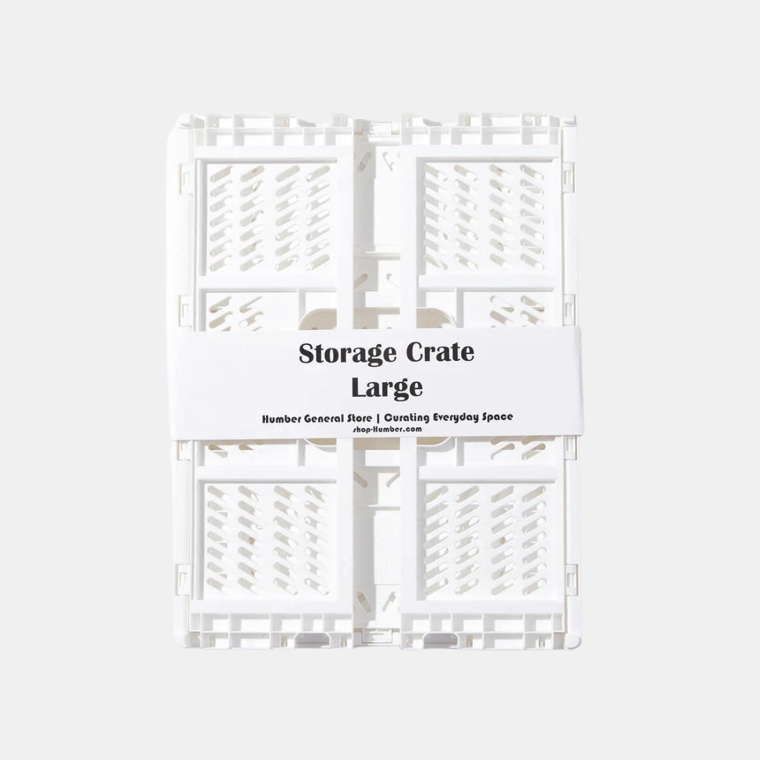 Large White Storage Crate