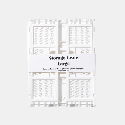 Large White Storage Crate