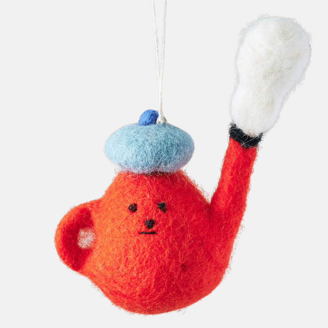 Teapot Hanging Felt Ornament