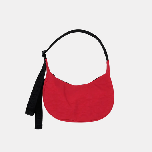 Candy Apple Small Nylon Crescent Bag