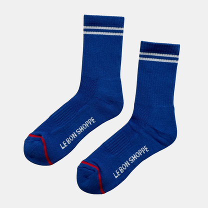Cobalt Boyfriend Socks