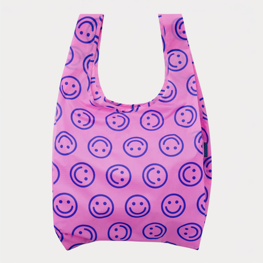 Pop Pink Happy Standard Baggu