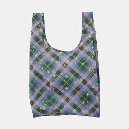 Green Star Plaid Standard Baggu