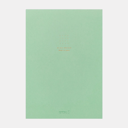 Green A5 Dot Grid Paper Pad