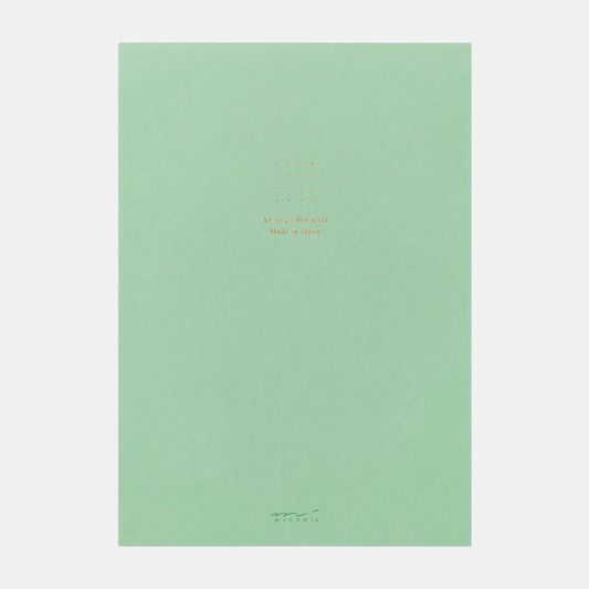 Green A5 Dot Grid Paper Pad