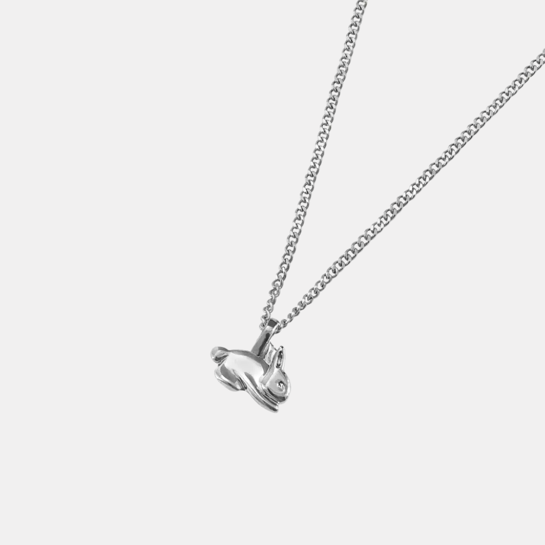 Silver Bunny Necklace