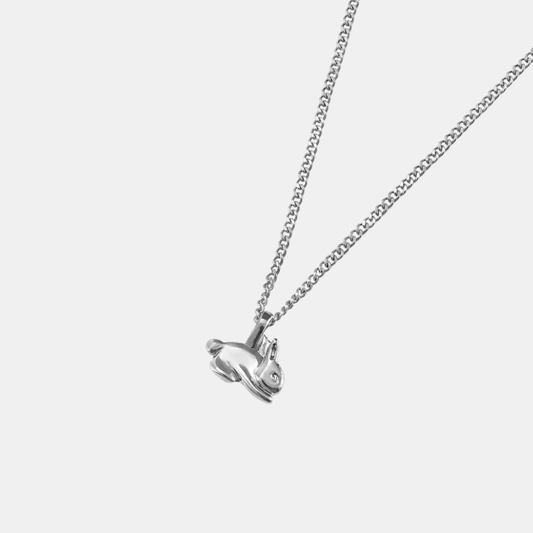 Silver Bunny Necklace