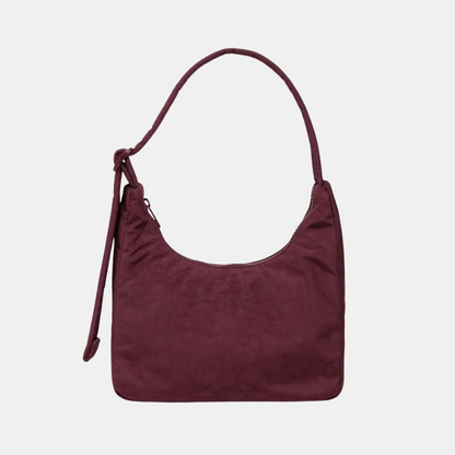 Mahogany Mini Nylon Shoulder Bag