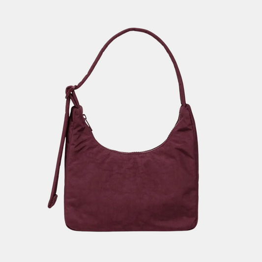 Mahogany Mini Nylon Shoulder Bag