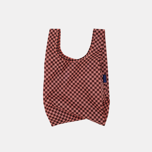 Pink Brown Check Baby Baggu