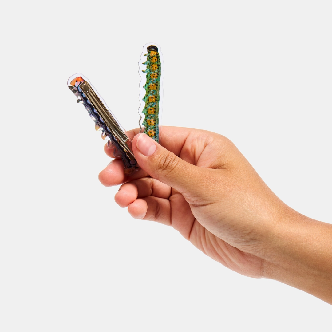 Caterpillar Hair Clip Set