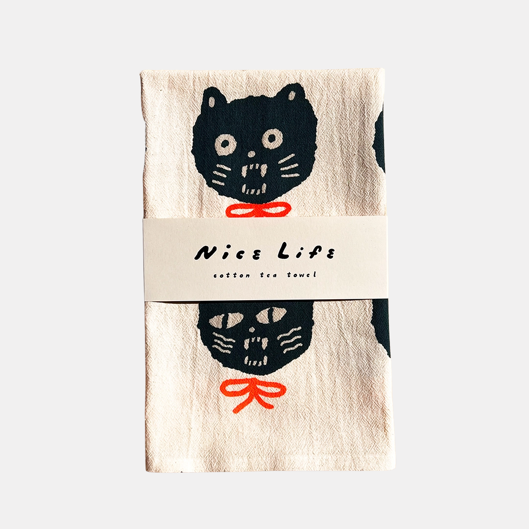 Bad Cats Tea Towel