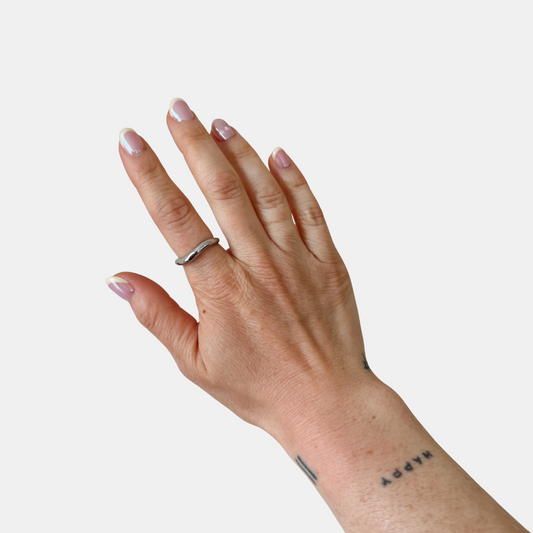 Silver Wave Ring
