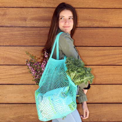 Cotton Market Mesh Tote Bag