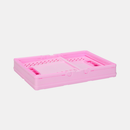 Large Pink Folding Storage Basket