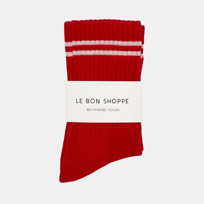 Red Boyfriend Socks