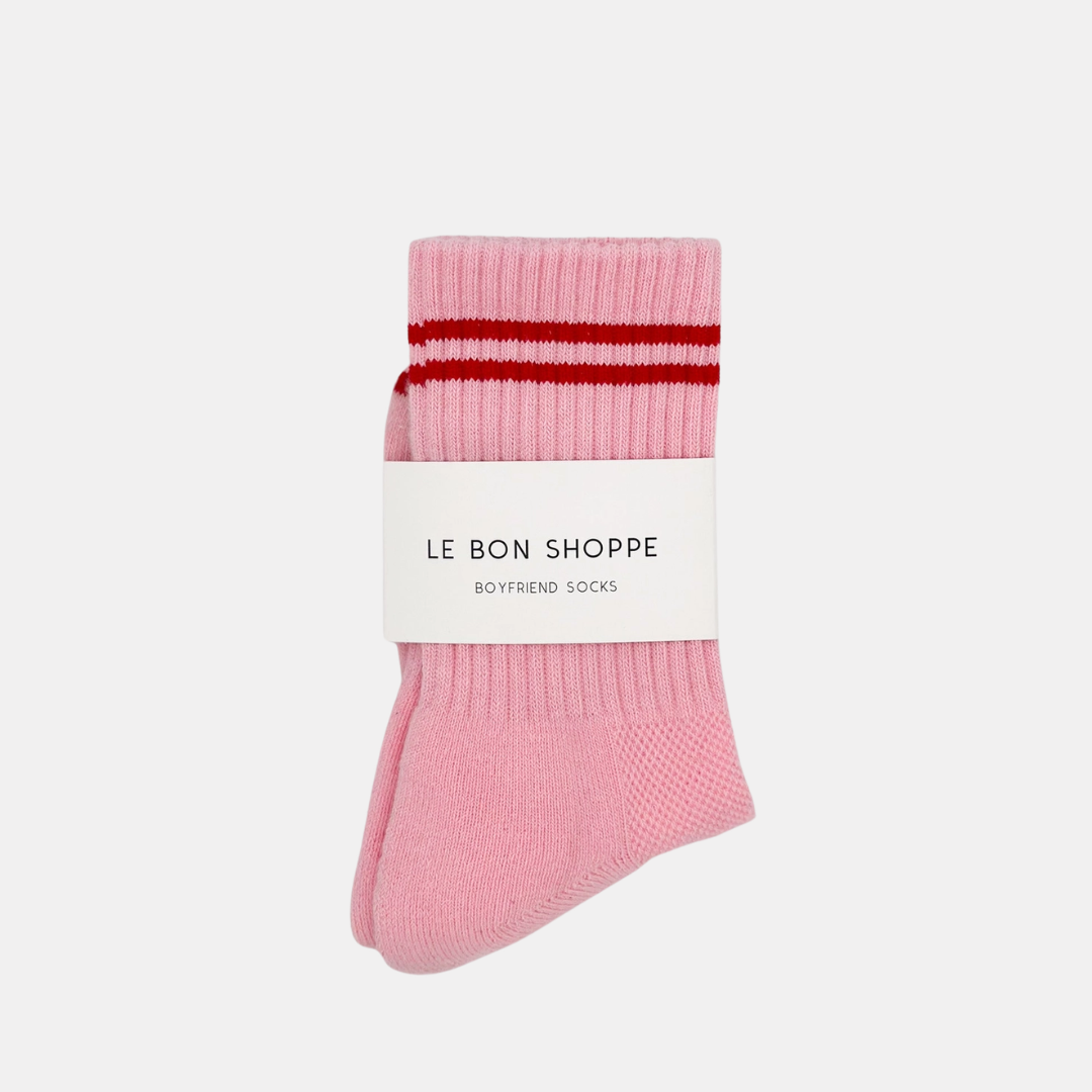 Amour Pink Boyfriend Socks