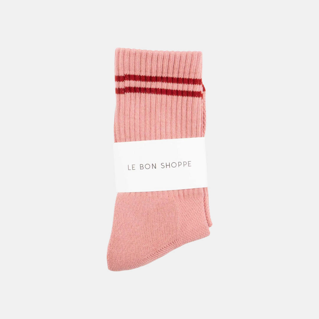 Vintage Pink Boyfriend Socks