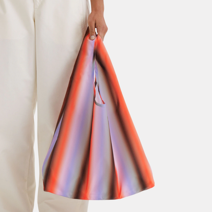 Gradient Stripe Poppy & Lilac Standard Baggu
