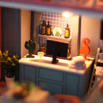 Pink Cafe DIY Miniature Kit