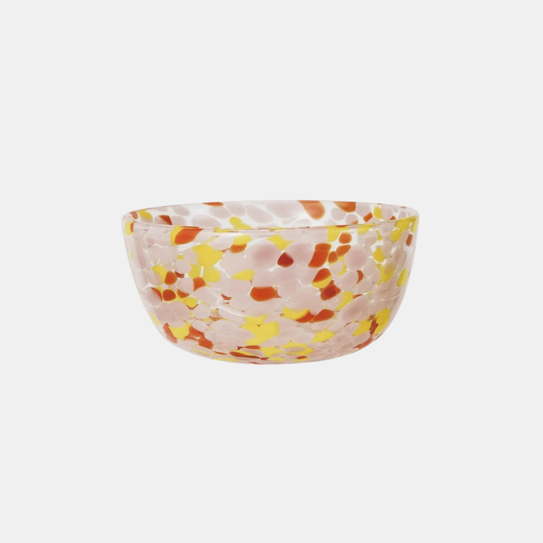 Blown Confetti Glass Bowl