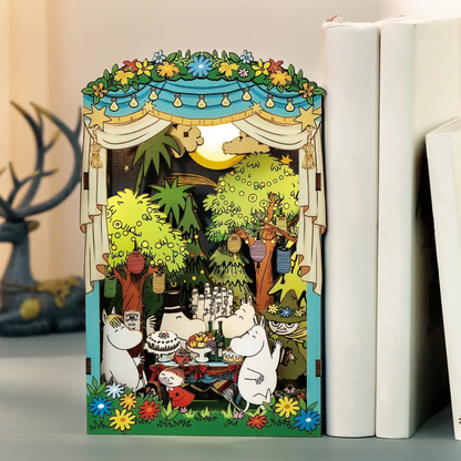 Moomin Moominous Dance Party Book Nook DIY Miniature Kit