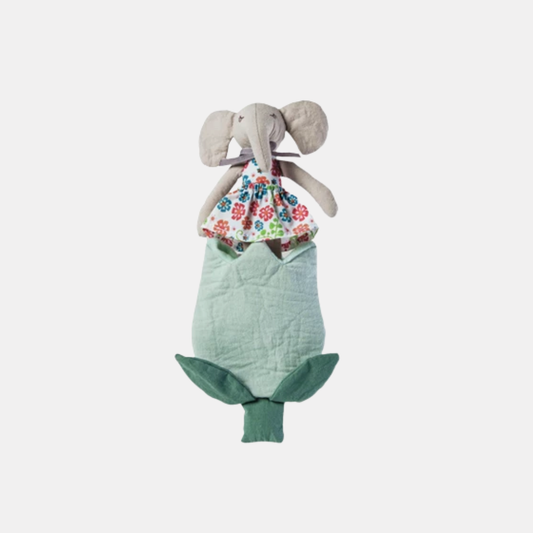 Elephant + Tulip Pocket Plushie